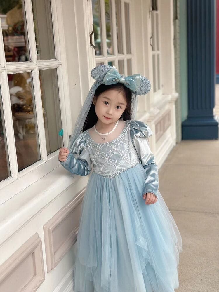 ピアノ発表会 結婚式用 子どもドレス ディズニー プリンセススパンコール シンデレラ風ドレス