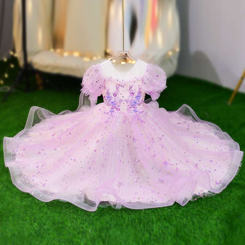 キッズドレス キラキラ星空のプリンセスドレス