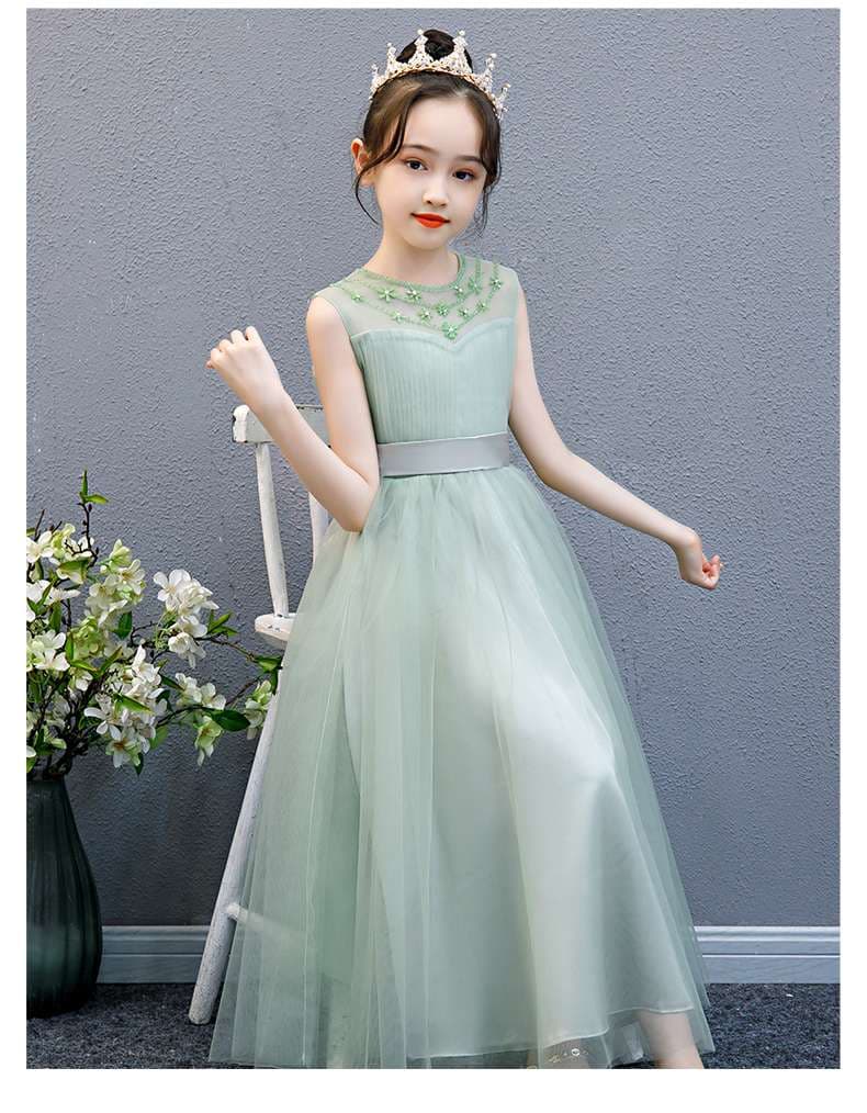 キッズドレス  妖精のような花飾りチュールドレス