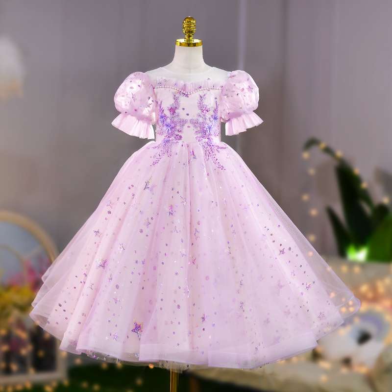 キッズドレス キラキラ星空のプリンセスドレス