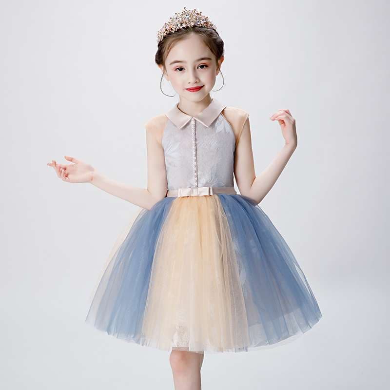 キッズドレス  妖精のようなチュールスカートの子供用ドレス