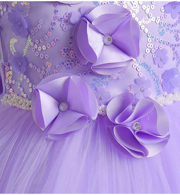 キッズドレス  ふわふわチュールの妖精風プリンセスドレス