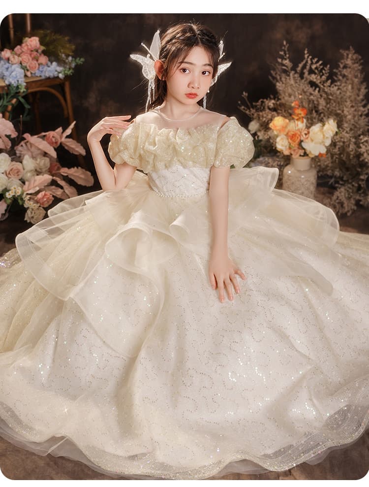 キッズドレス きらめき姫様のロングドレス