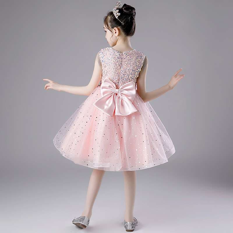 キッズドレス  キラキラ姫様風チュールドレス