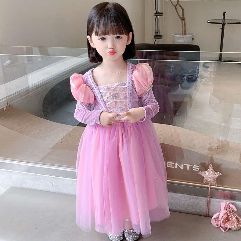 ピアノ発表会 結婚式用 子どもドレス ディズニー オーロラ姫風 魔法のプリンセスドレス