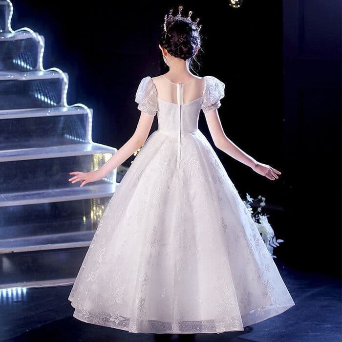 ピアノ発表会 結婚式用 子どもドレス パフスリーブキッズドレス フォーマルスタイル