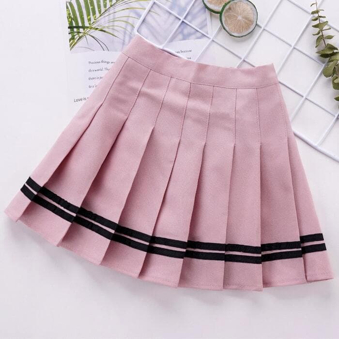 子ども服 カレッジスタイルのプリーツ子ども スカート