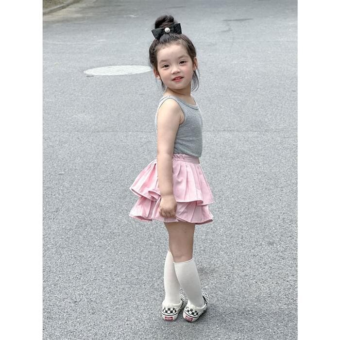 子ども服 子ども スカート プリーツチュチュスカート
