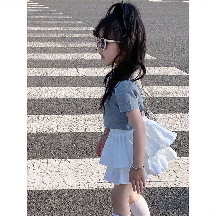 子ども服 子ども スカート プリーツチュチュスカート