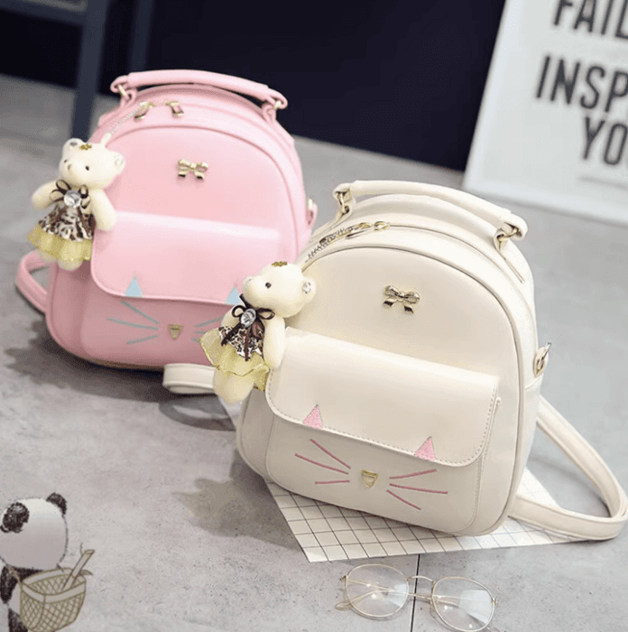 子ども服 おしゃれ子どもリュック ショルダーバック 猫デザイン