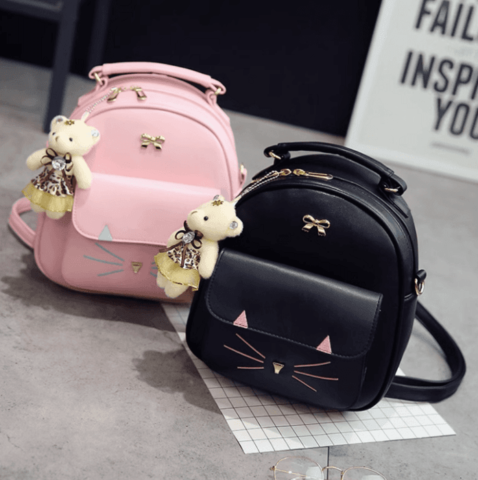 子ども服 おしゃれ子どもリュック ショルダーバック 猫デザイン