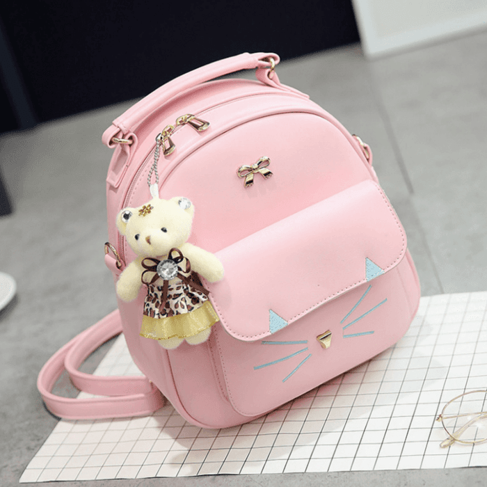 子ども服 おしゃれ子どもリュック ショルダーバック 猫デザイン