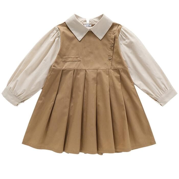 ピアノ発表会 衣装 ウエスト切り替えプリーツスカート 子どもワンピース