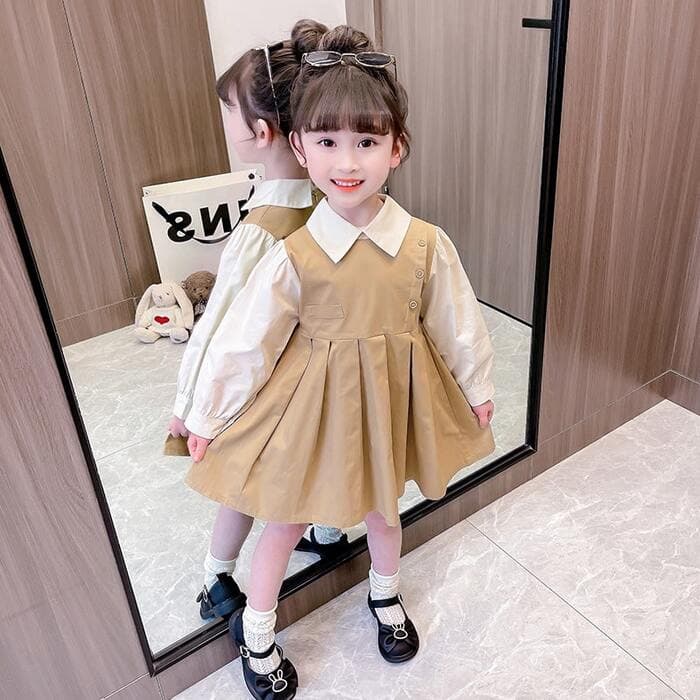 ピアノ発表会 衣装 ウエスト切り替えプリーツスカート 子どもワンピース