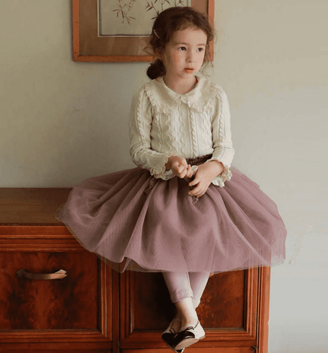 子ども服 スカッツ 子ども スカート チュールレギンス付き