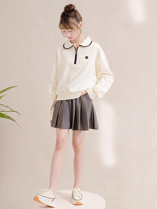子ども服 子どもドレーププリーツミニスカート