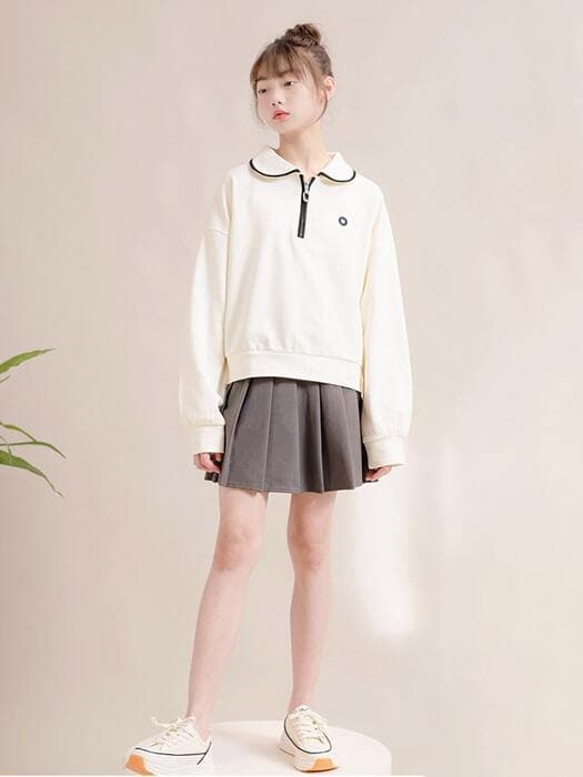 子ども服 子どもドレーププリーツミニスカート