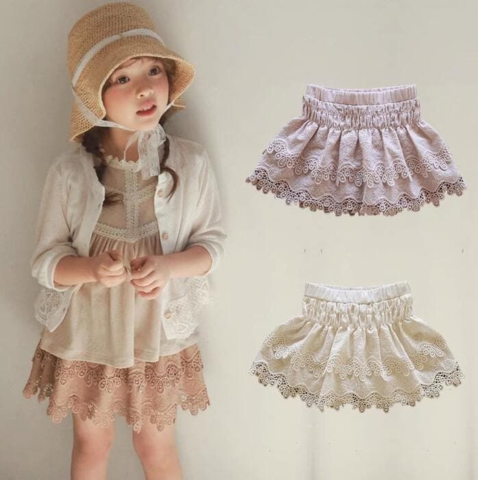 子ども服 子どもレースミニスカート