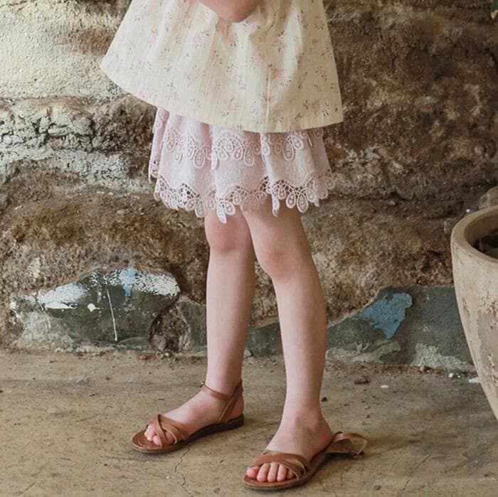 子ども服 子どもレースミニスカート