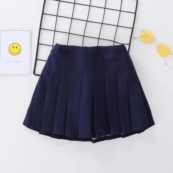 子ども服 子どもチェック無地プリーツミニスカート