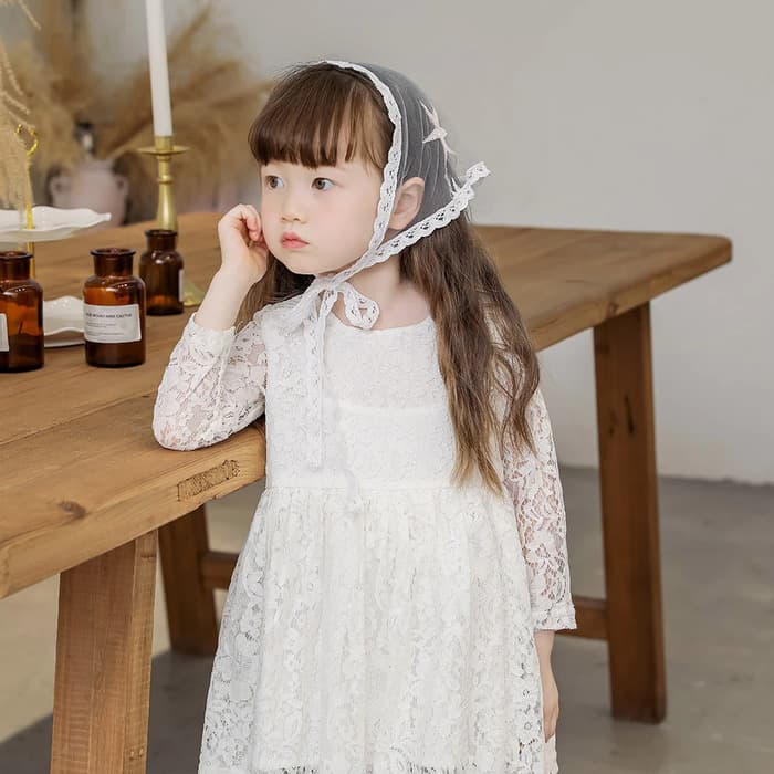 ピアノ発表会 結婚式用 子どもドレス シアーレースドレス