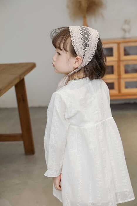 ピアノ発表会 結婚式用 子どもドレス フラワー刺繍ドレス