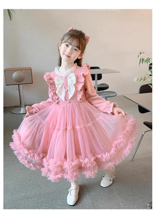 ピアノ発表会 結婚式用 子どもドレス リボンシャツシフォンドレス