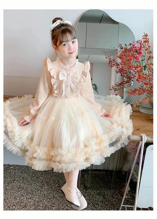 ピアノ発表会 結婚式用 子どもドレス リボンシャツシフォンドレス