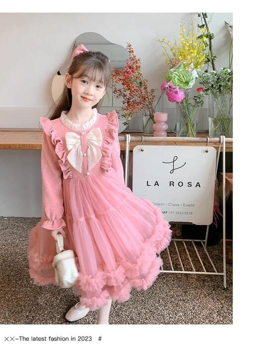 ピアノ発表会 結婚式用 子どもドレス リボンシャツシフォンドレス