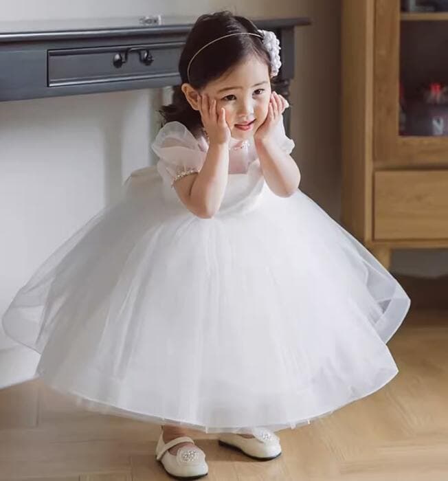 ピアノ発表会 結婚式用 子どもドレス シフォンチュールドレス