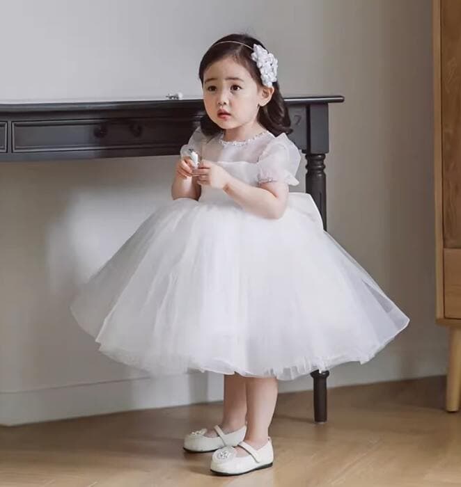 ピアノ発表会 結婚式用 子どもドレス シフォンチュールドレス