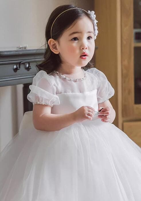ピアノ発表会 結婚式用 子どもドレス シフォンチュールドレス