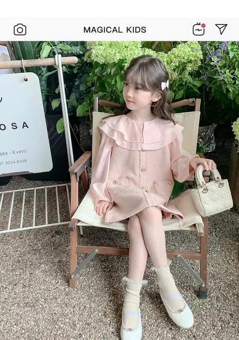 ピアノ発表会 衣装 フリンジワンピース