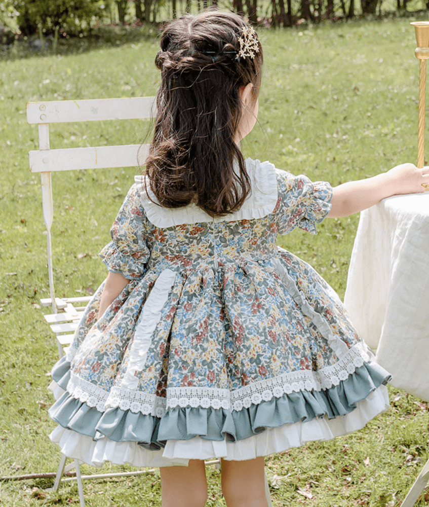 ピアノ発表会 結婚式用 子どもドレス フォーマル花柄子どもドレス