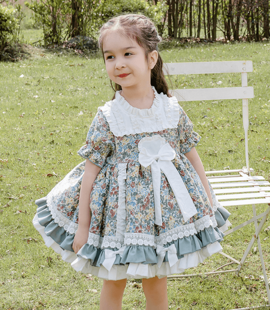 ピアノ発表会 結婚式用 子どもドレス フォーマル花柄子どもドレス
