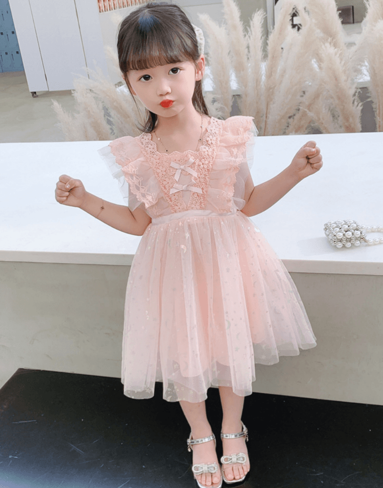 ピアノ発表会 結婚式用 子どもドレス フォーマルレースドレス