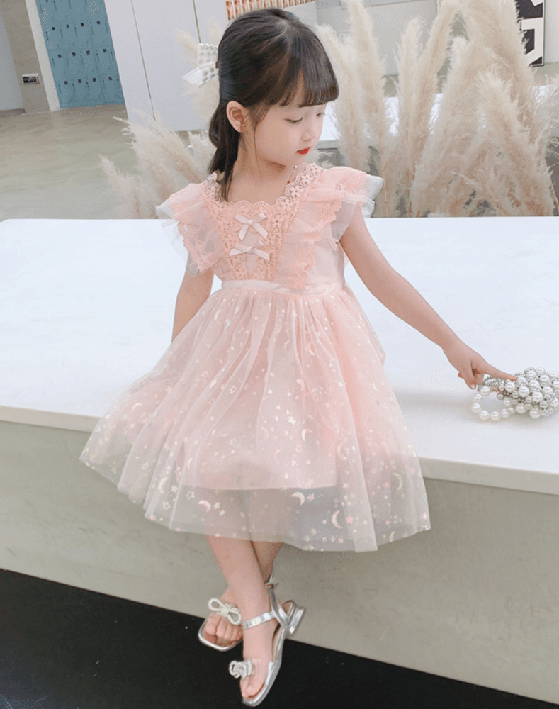 ピアノ発表会 結婚式用 子どもドレス フォーマルレースドレス