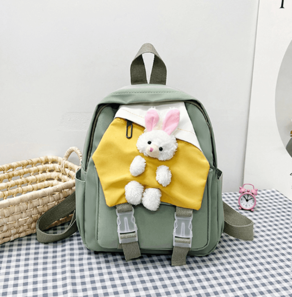 子ども服 子どもリュック うさちゃん付きパステルカラーリュック