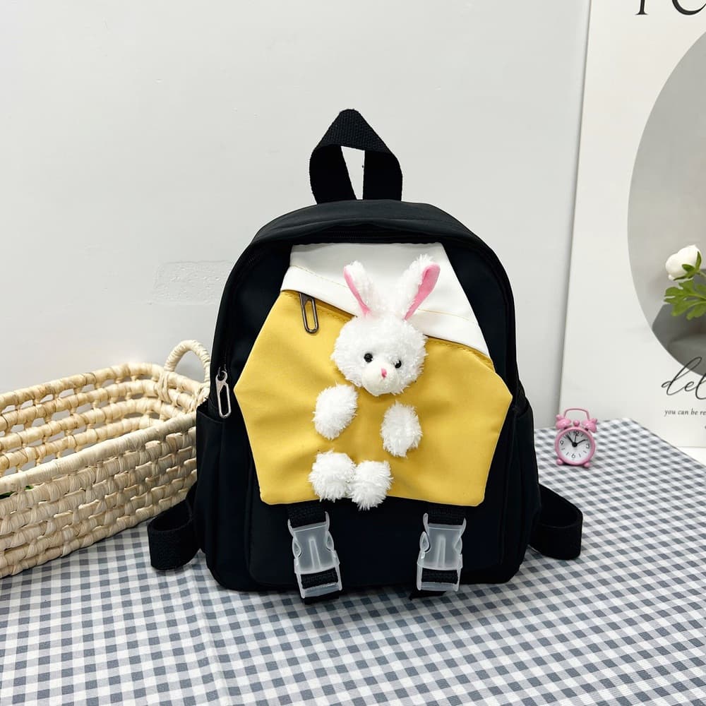 子ども服 子どもリュック うさちゃん付きパステルカラーリュック