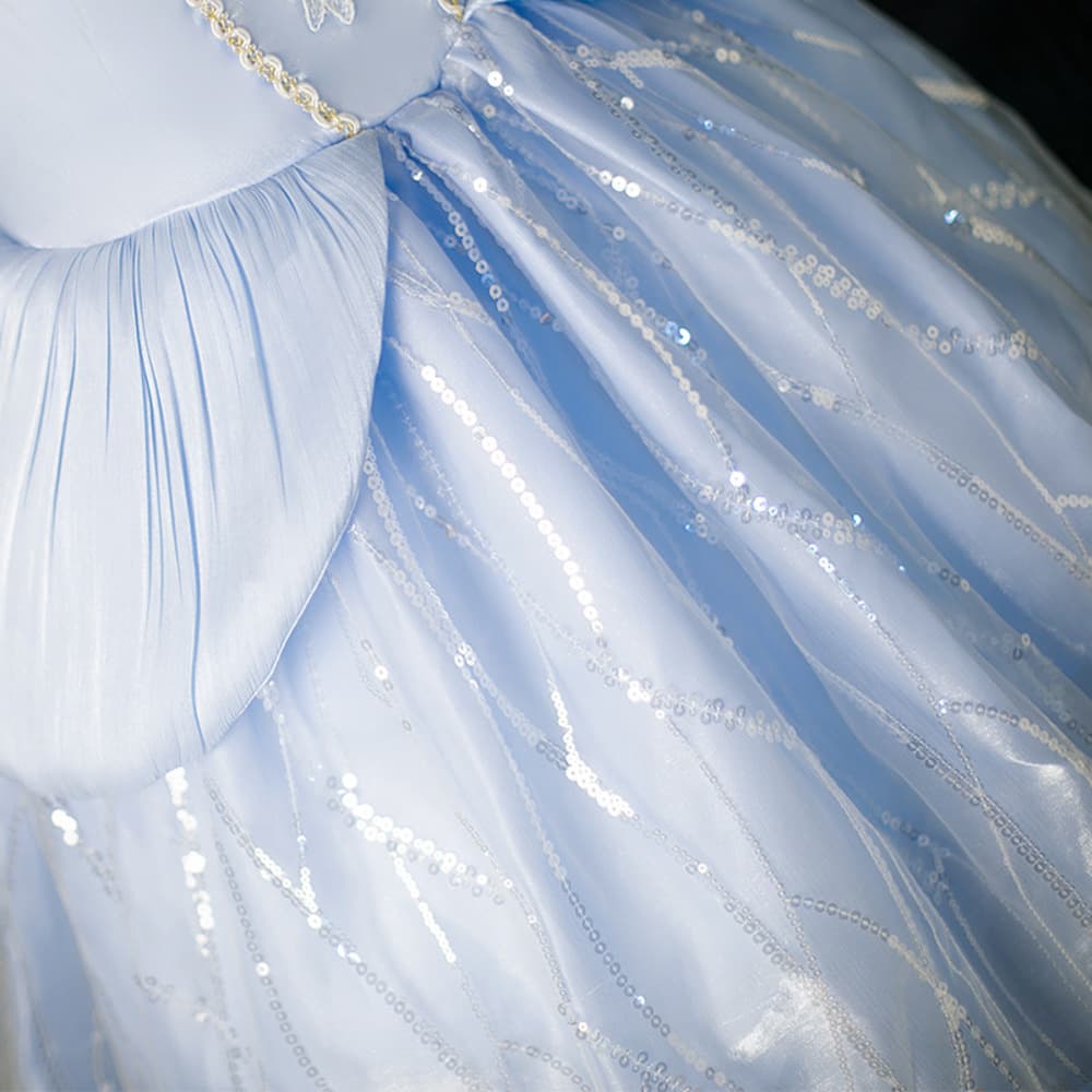 ピアノ発表会 結婚式用 子どもドレス ディズニー バックリボン ラプンツェル風プリンセスドレス