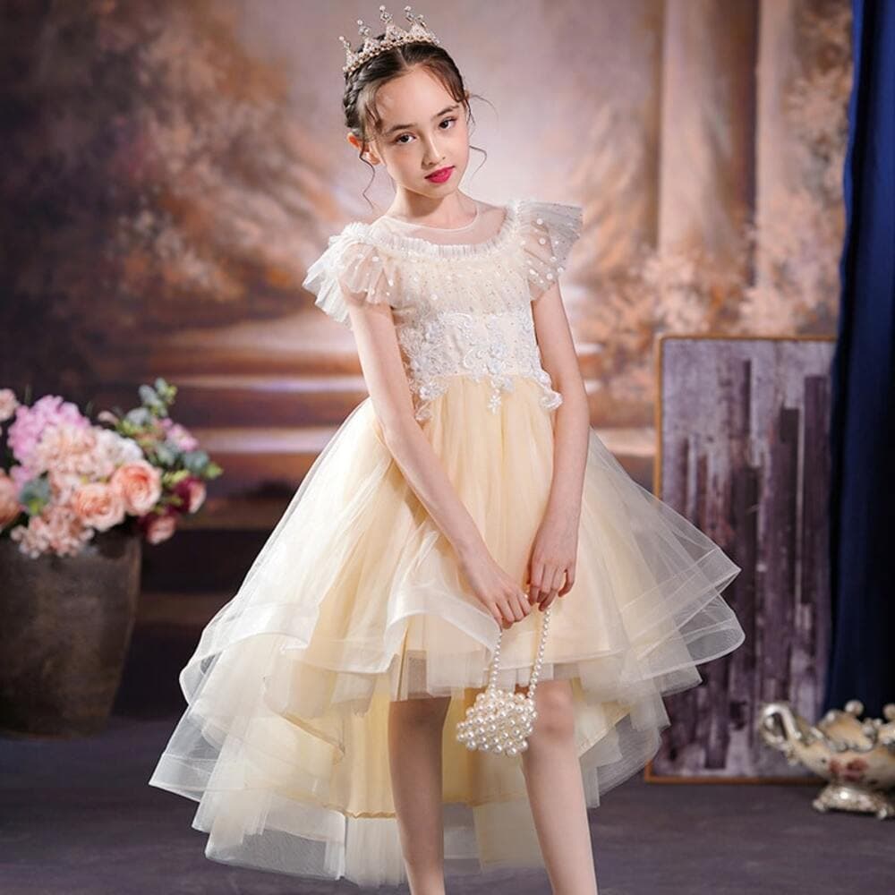 ピアノ発表会 結婚式用 子どもドレス プリンセス ラグジュアリー ドレス