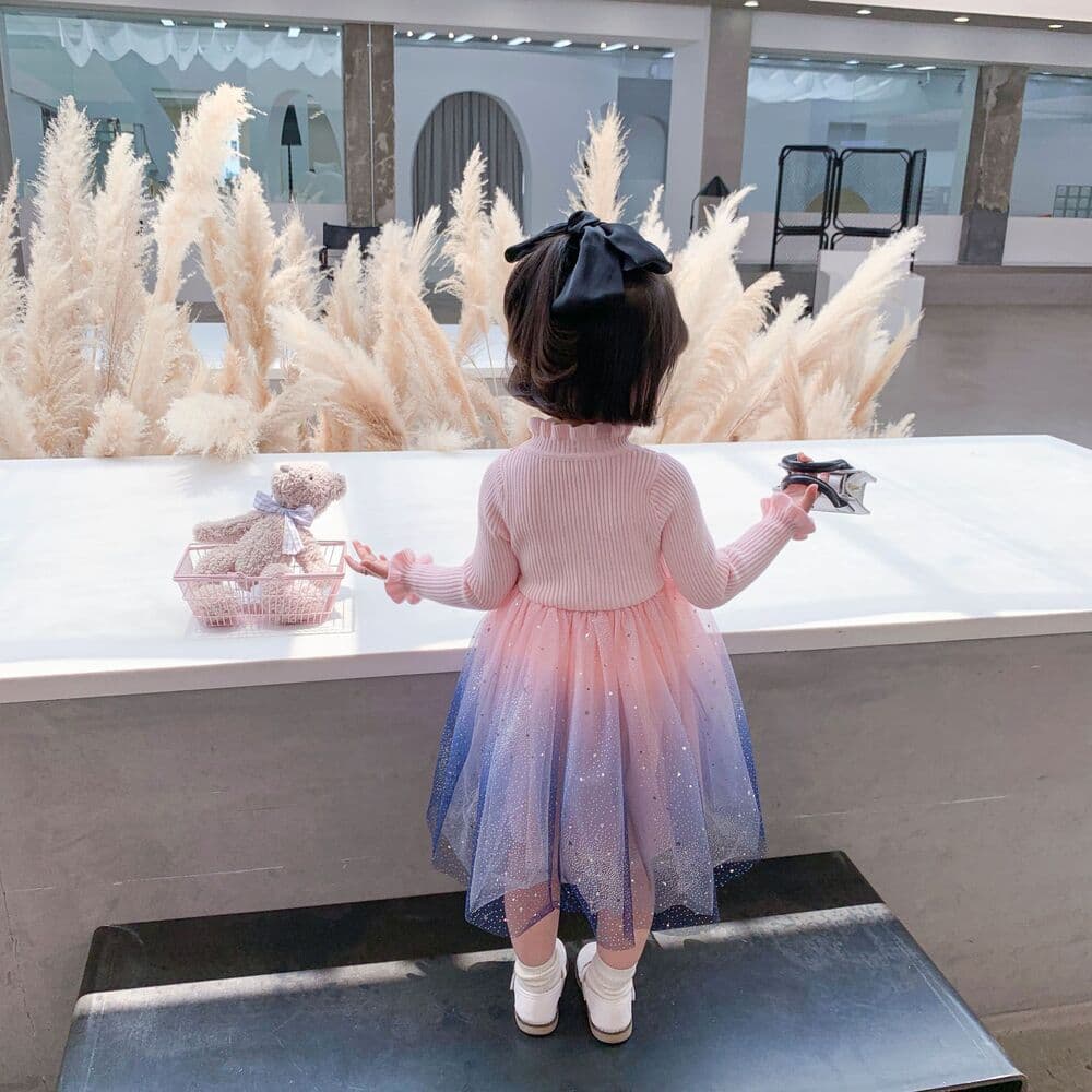 ピアノ発表会 結婚式用 子どもドレス ディズニー プリンセス アリエル風チュールドレス