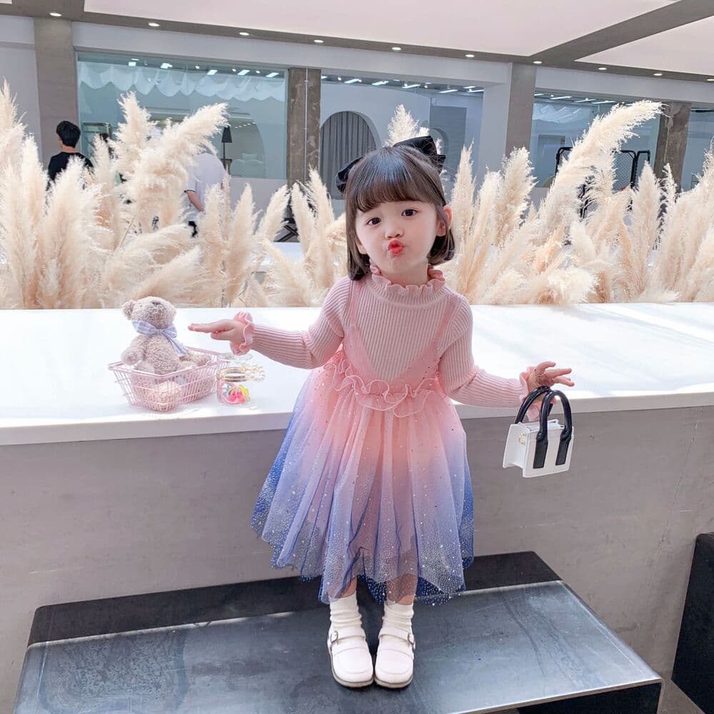 ピアノ発表会 結婚式用 子どもドレス ディズニー プリンセス アリエル風チュールドレス