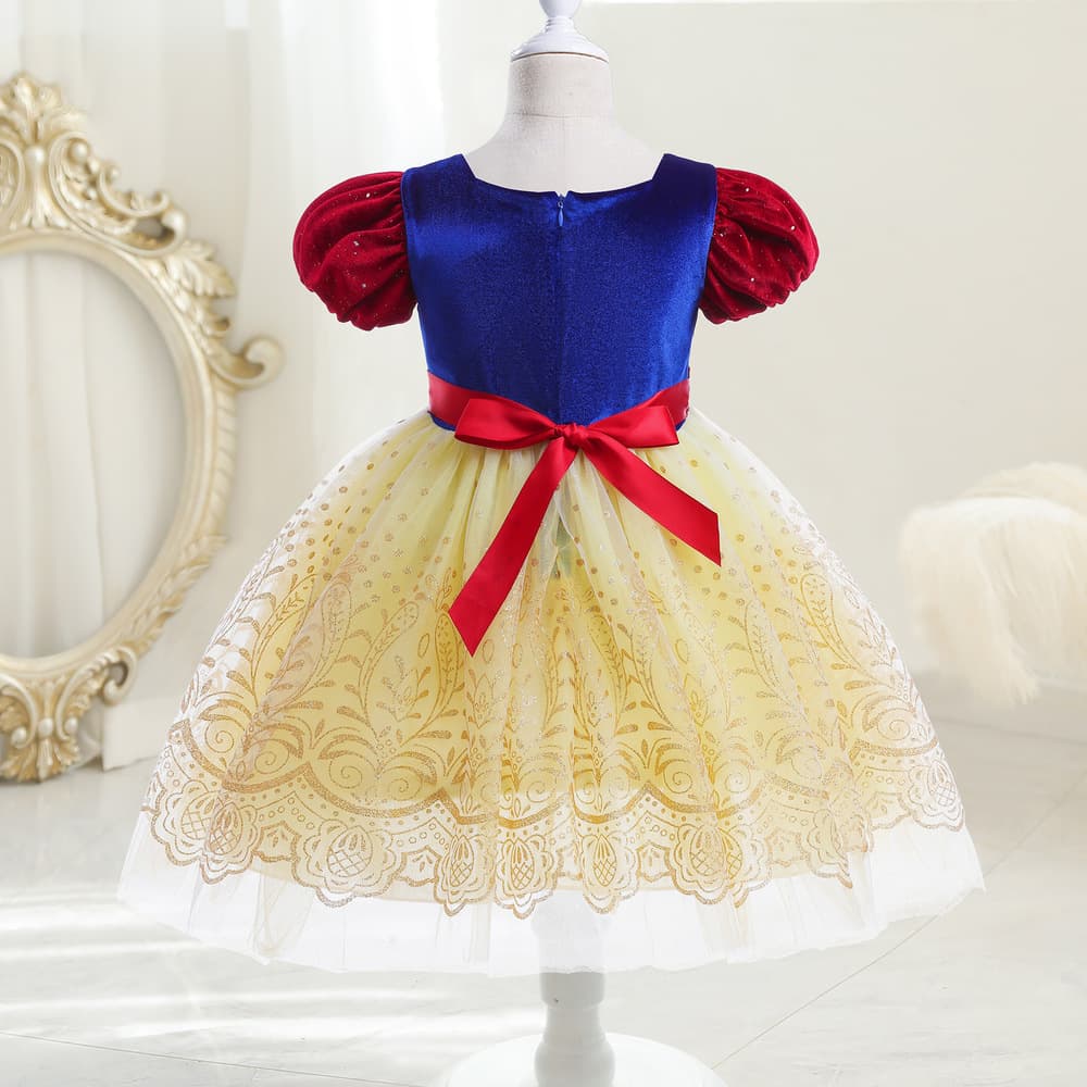 ピアノ発表会 結婚式用 子どもドレス ディズニー プリンセス 白雪姫風チュールドレス