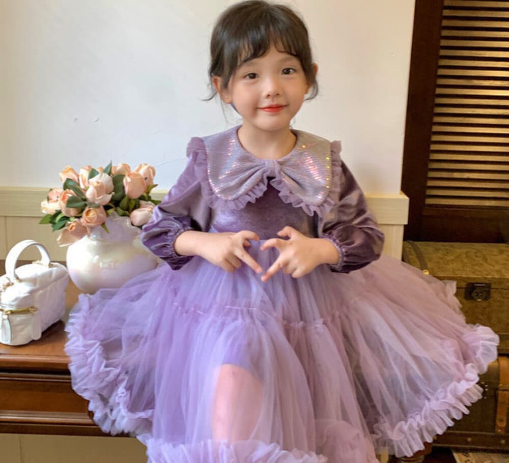 ピアノ発表会 結婚式用 子どもドレス ディズニー アリエル風プリンセス チュールドレス