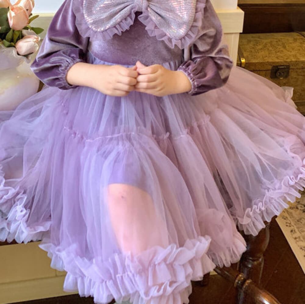 ピアノ発表会 結婚式用 子どもドレス ディズニー アリエル風プリンセス チュールドレス