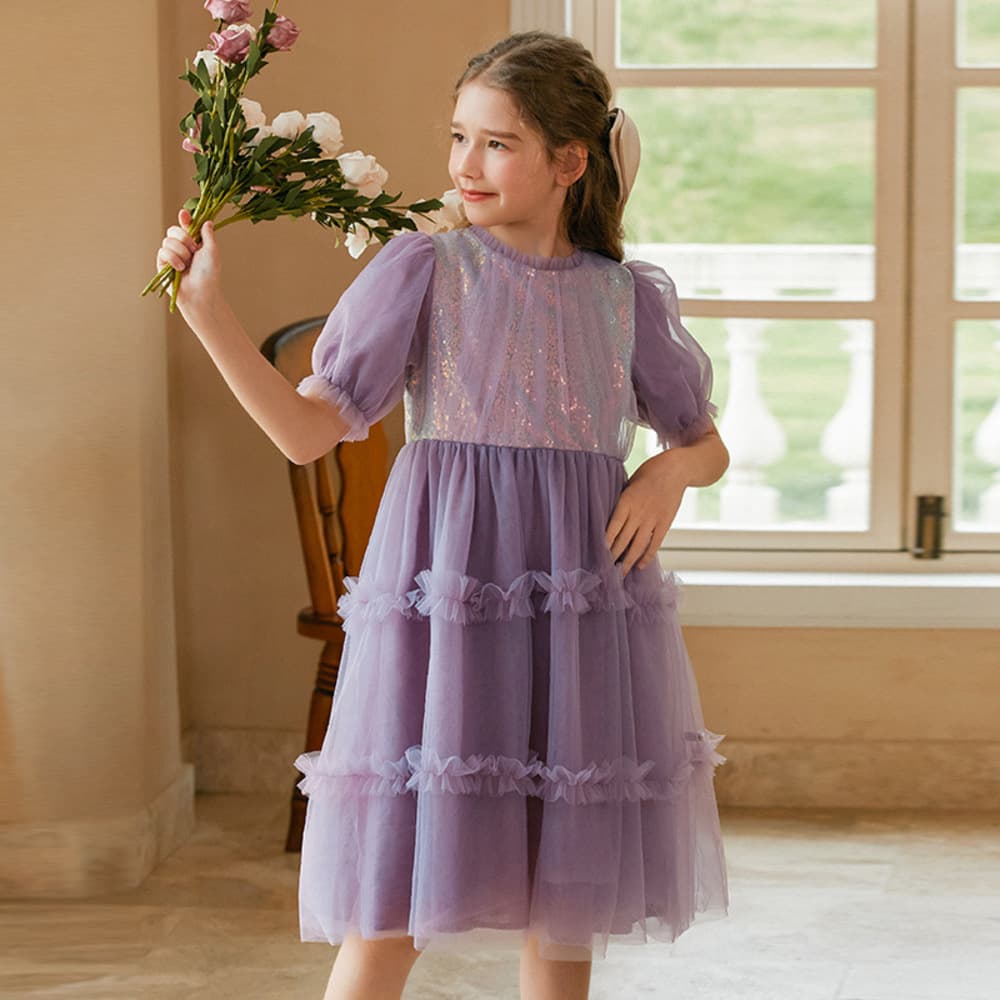 ピアノ発表会 結婚式用 子どもドレス フリルショートドレス