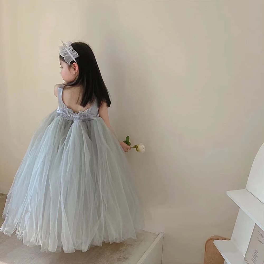 ピアノ発表会 結婚式用 子どもドレス 重なるチュールグレードレス