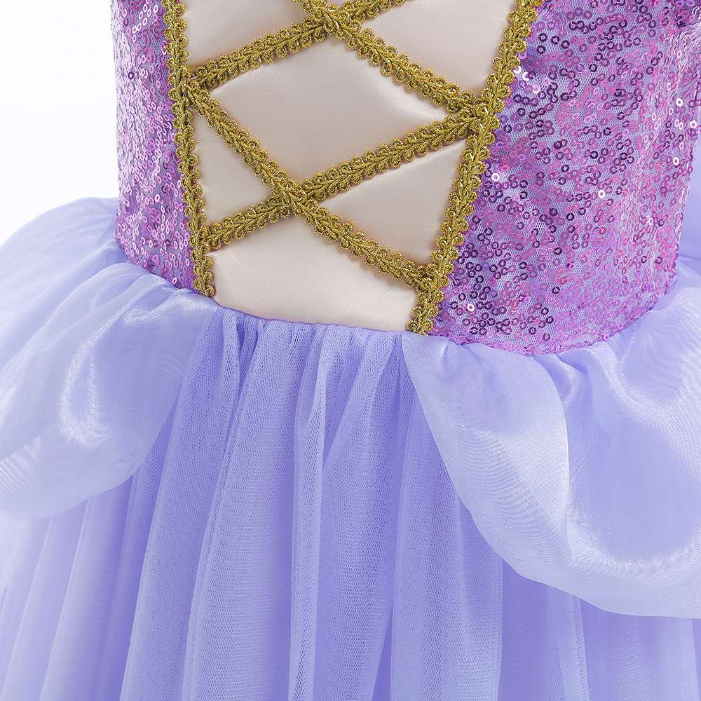 ピアノ発表会 結婚式用 子どもドレス ディズニー ラプンツェル風 魔法のプリンセスドレス