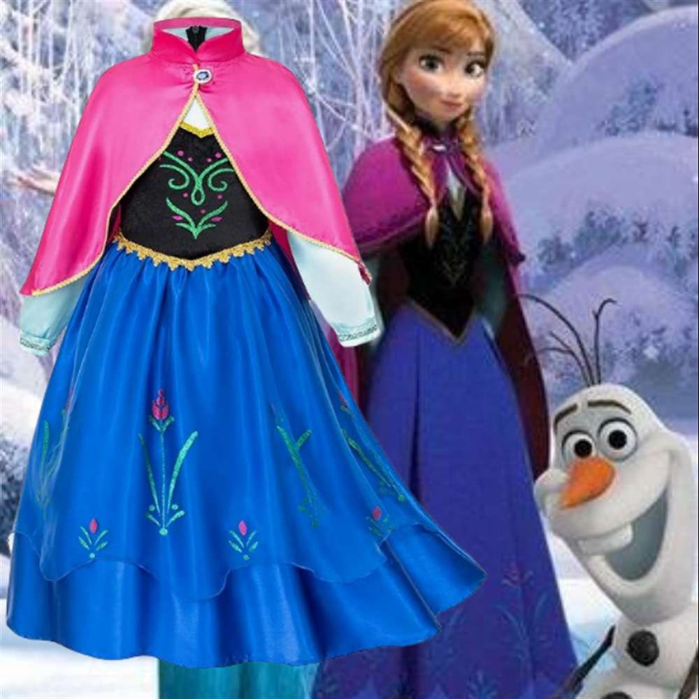ピアノ発表会 結婚式用 子どもドレス ディズニー アナ風 魔法の雪国プリンセスドレス